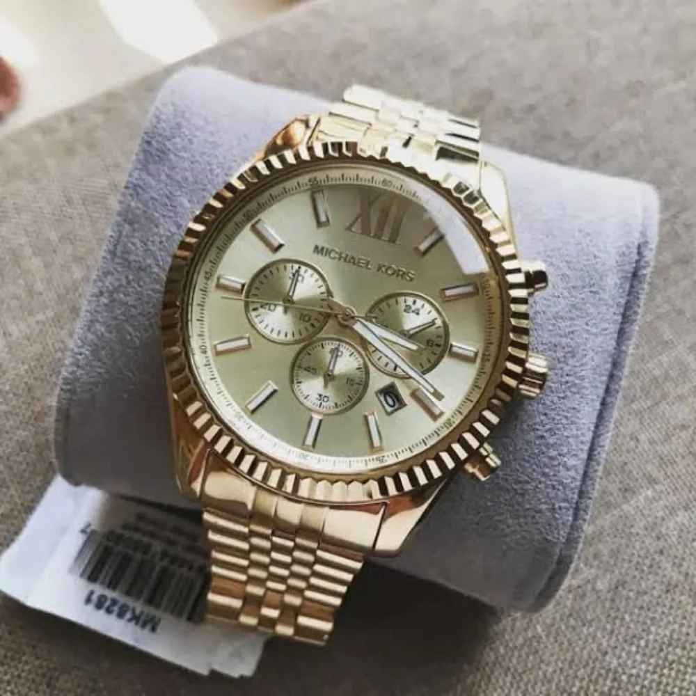Michael Kors Gold Tone Chronograph Bracelet Watch